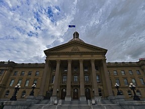 The Alberta legislature in May 2020.