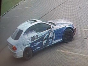 Police are looking for this vehicle in connection with an assault Saturday.