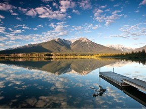 A mountain reflection at Vermillion Lakes. Courtesy, Andrew Penner