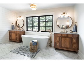 Crafted Edge Homes' Bonavista Beauty won Bathroom/Ensuite Renovation at the 2020 BILD Alberta Awards. Bathrooms top the list of renovations for return on investment.