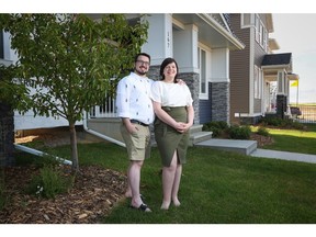 Dylan de Peuter and Nicole  Andre love their new home in Chelsea in Chestermere.