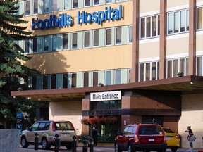 The Foothills Hospital in Calgary was photographed on Monday, September 21, 2020. Alberta Health Services confirms two units at the hospital have outbreaks of COVID-19.