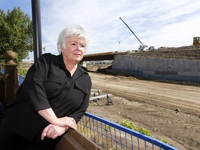 Valley Ridge resident Tracy D'Amour is one of many not happy about the close proximity of the ring road interchange that will make their homes worthless and demand the province buy them out in Calgary on Thursday, September 3, 2020.