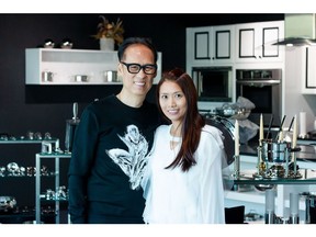 Dannie and Iris Wong at their Hutch Kitchen showroom in southeast Calgary.