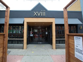 Lounge Eighteen is one of three restaurants along 17th Avenue in Calgary that has been warned by Alberta Health Services for breaking COVID-19 protocols.