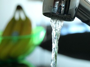 Water flows from a kitchen tap in a SW Calgary apartment.