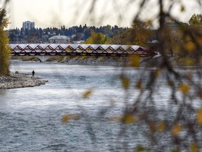 The Bow River is seen on on Friday, October 16, 2020.