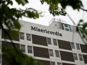 The Misericordia Community Hospital in Edmonton is shut down on July 8, 2020 after an outbreak of COVID-19 caused three deaths and infected thirty-five patients and staff.