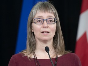 Alberta's chief medical officer of health Dr Deena Hinshaw