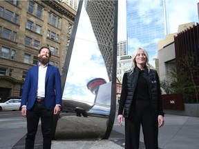 AltaML Inc staff pose in downtown Calgary on  Thursday, October 15, 2020. The artificial intelligence company recently received  Opportunity Calgary Investment Funding. Jim Wells/Postmedia