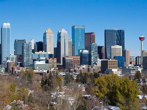 The downtown Calgary skyline was photographed on Tuesday, October 20, 2020.