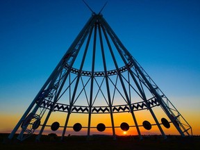 Built for the 1988 Winter Olympics in Calgary, the Saamis Tepee is the world's largest tepee and it's located in Medicine Hat. Courtesy, Greg Olsen