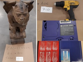 Items from a cache of stolen goods worth more than $200,000 recovered by Calgary police.