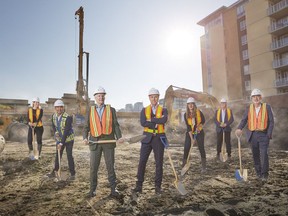 Breaking ground at the Theodore in Kensington.