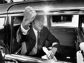 Then-prime minister Pierre Trudeau during the 1970 October Crisis.