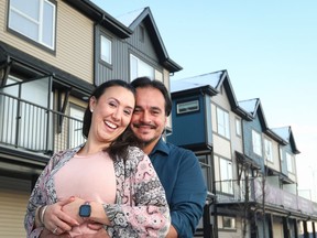 Michelle Mendez Homes and Ellery Mendez love their townhome at Bellwood Park.