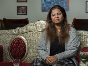 Saima Jamal is photographed in her home in Calgary on Thursday, Oct. 8, 2020.
