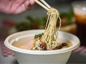 Pictured is Black Garlic Ramen off the menu at Nan's Noodle House on Tuesday, October 27, 2020. Azin Ghaffari/Postmedia