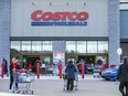 A lone shopper was in line Friday morning for the opening of a big box store on St. James Street in Winnipeg.