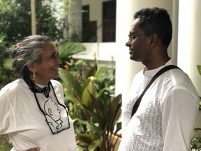 Filmmaker Deepa Mehta and author-screenwriter Shyam Selvadurai. Courtesy, Maithili Venkataraman