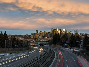 The Calgary skyline was photographed on Monday, Nov. 30, 2020.