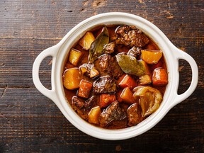 "A nice hearty stew," would be the ideal food for stress-eating your way through U.S. election night, says Toronto-based registered dietitian Amanda Li.