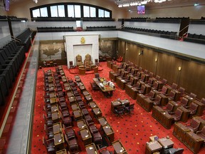 The Senate chamber in Ottawa.