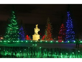 The Christmas Lights at Spruce Meadows in Calgary. Darren Makowichuk/Postmedia