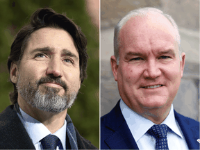 Prime Minister Justin Trudeau and Conservative leader Erin O’Toole.