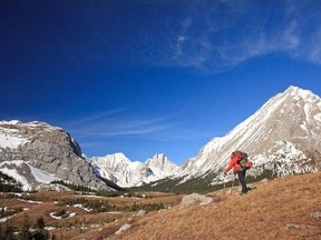 Author Andrew Penner looking into Tombstone Valley from the Elbow Pass Trail. Courtesy, Andrew Penner