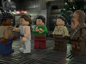 May the bricks be with you: A scene from the Lego Star Wars Holiday Special.
