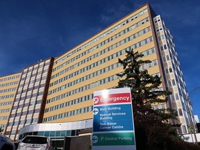 Foothills hospital in Calgary on Monday, Sept. 21, 2020.