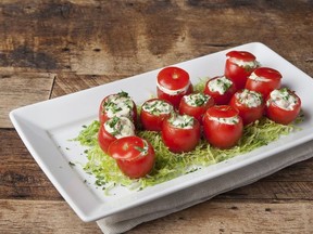 Bacon and Cheese Stuffed Tomatoes for ATCO Blue Flame Kitchen for December 30, 2020; image supplied by ATCO Blue Flame Kitchen