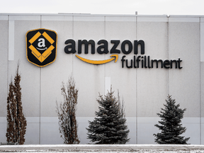 One of Amazon's fulfillment centres in Brampton, Ontario.