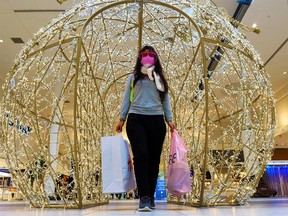 It was a quieter Christmas shopping experience for customers at Chinook Mall on Wednesday, Dec. 23, 2020.
