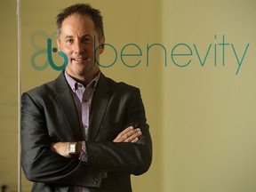 Bryan de Lottinville, Founder and CEO of Benevity, in Calgary Tuesday, October 11, 2011.