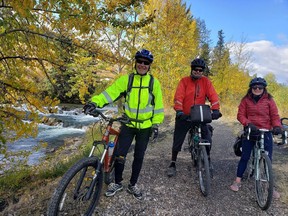 A ConnecTour day ride in summer 2021 with Doug Firby, Darren Flach and Allison Flach.