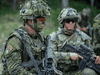 Canadian soldiers during an exercise in Latvia in 2018.