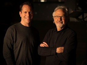 Jordy Randall and Tom Cox, managing partners of Seven24 Films. Photo by Michelle Faye Fraser.