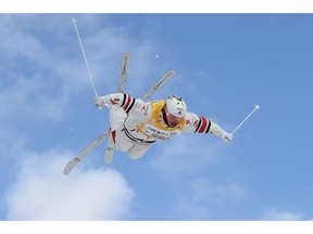 SENBOKU, JAPAN - FEBRUARY 24: Mikael Kingsbury of Canada competes during day two of the Men's FSI Freestyle Skiing World Cup Tazawako on February 24, 2019 in Senboku, Akita, Japan.