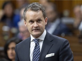 Natural Resources Minister Seamus O'Regan responds to a question during Question Period in the House of Commons in Ottawa on February 4, 2020. THE CANADIAN PRESS/Adrian Wyld
