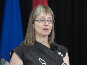 Alberta's chief medical officer of health Dr. Deena Hinshaw on Wednesday, Jan. 20, 2021.