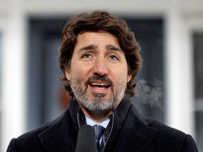 Prime Minister Justin Trudeau speaks at a news conference at Rideau Cottage in Ottawa, January 5, 2021. Trudeau has failed in his promise to deliver timely vaccines, says columnist Chris Nelson.