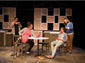 Meredith Taylor Parry's play The Book Club, seen here, was a hit at the Stage One Festival of New Canadian Works 2016. She is back with a new play this year, Shark Bite.
Photo courtesy Benjamin Laird