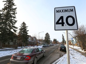 Starting May 31, the default speed limit on most residential streets in Calgary drops to 40 km/h from 50 km/h.