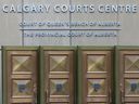 Front entrance to the Calgary Court Center. 