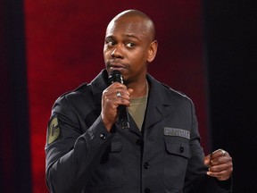 Dave Chappelle performs to a sold out crowd onstage at the Hollywood Palladium on March 25, 2016 in Los Angeles, California.