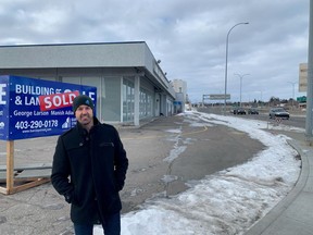 Sean Flathers, responsible for leasing, marketing and development at Telsec Property Corp., which has purchased the former Jack Carter dealership building at the corner of Glenmore Trail and Macleod Trail.