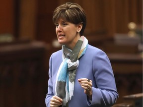 Minister of Agriculture and Agri-Food Minister Marie-Claude Bibeau responds to a question during question period in the House of Commons on Parliament Hill in Ottawa on Friday, Dec. 11, 2020.