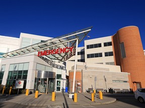 The Rockyview General Hospital in southwest Calgary. Vaccinations will be rolled out next for workers in COVID-19 and surgical units, the province announced on Jan. 8, 2020.